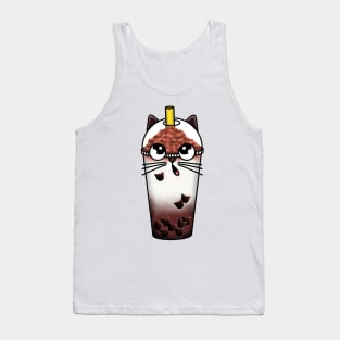 Boba Meow Tea Tank Top